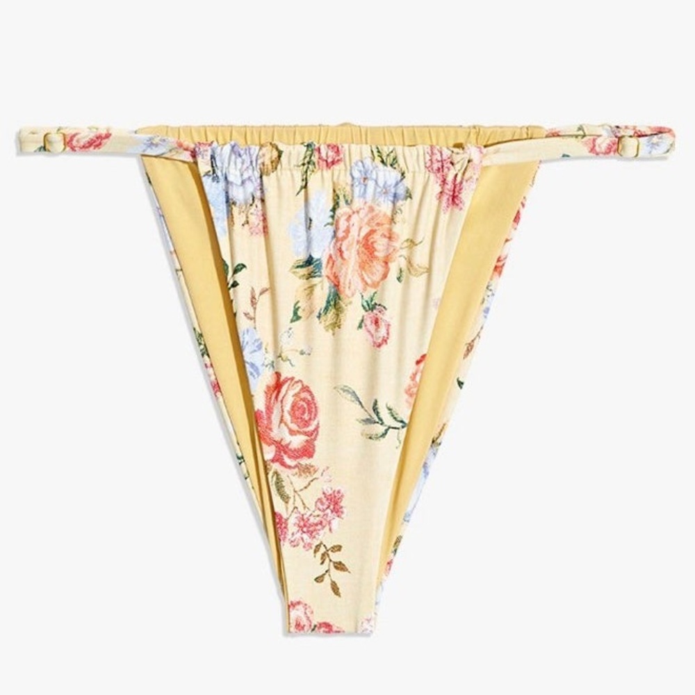 WeWoreWhat Yellow Floral Bikini Bottom